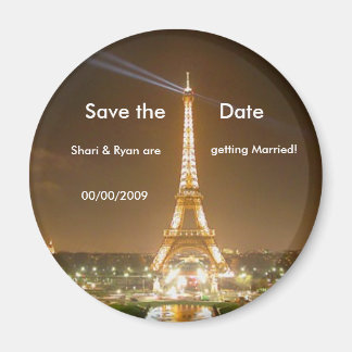 Eiffeltoren, Save the Date Magnet Magneet