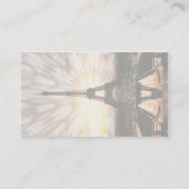 Eiffeltoren, sjabloon visitekaartje (Achterkant)