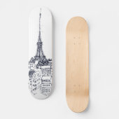 Eiffeltoren Skateboard (Voorkant)