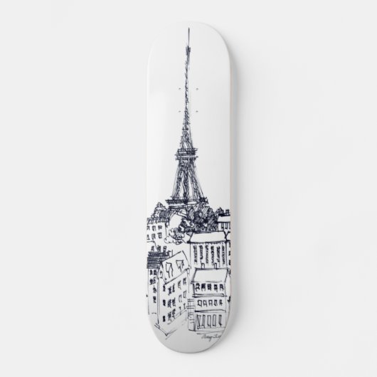 Eiffeltoren Skateboard (Voorkant)