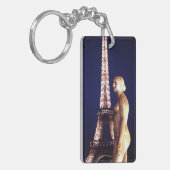 Eiffeltoren sleutelhanger-dame Parijs Sleutelhanger (Voorkant Links)