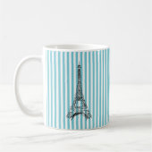 Eiffeltoren Stripe Coffee Mok (Links)