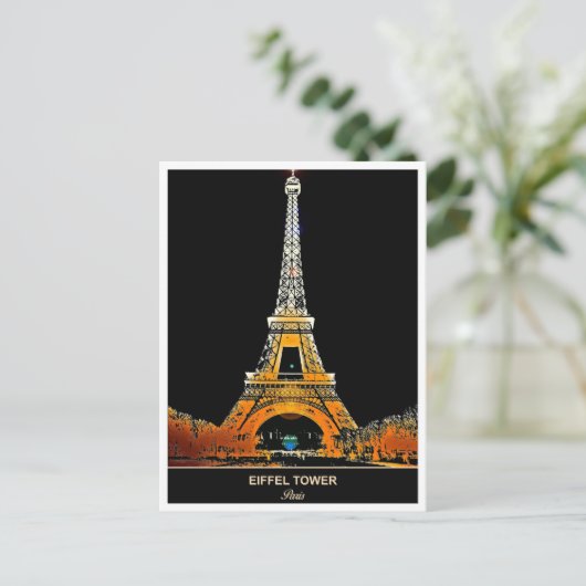 Eiffeltoren: stuur een Parijs Briefkaart (Staand voorkant)