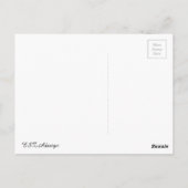 Eiffeltoren uit Parijs elegant stijlvol silhouet Briefkaart (Achterkant)