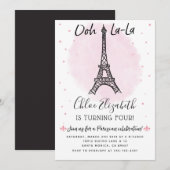 Eiffeltoren uitnodiging voor evenementen in Parijs (Voorkant / Achterkant)