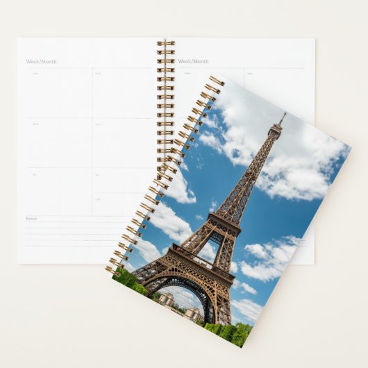 Eiffeltoren uitzicht vanaf Champ de Mars openbaar  Planner (Display)