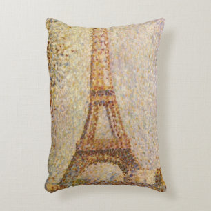 Eiffeltoren van Georges Seurat, Vintage Fine Art Accent Kussen