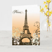  Eiffeltoren van het Wenskaart Kaart (Gele Bloem)