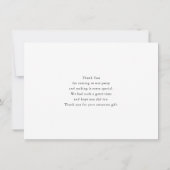 Eiffeltoren vlinder en Rozen Bedankkaart (Achterkant)