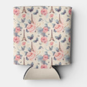 Eiffeltoren vlinder en Rozen Blikjeskoeler (Voorkant)