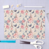 Eiffeltoren vlinder en Rozen Tissuepapier (Craft)