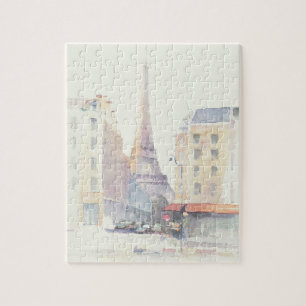 Eiffeltoren   Waterverf Parijs Legpuzzel