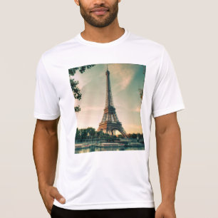 Eiffeltoren werpt kussen op t-shirt