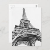 Eiffeltoren zwart-wit Briefkaart (Voorkant / Achterkant)