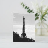 Eiffeltoren zwart-wit Briefkaart (Staand voorkant)