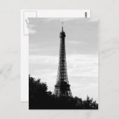 Eiffeltoren zwart-wit Briefkaart (Voorkant / Achterkant)