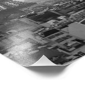 Eiffeltoren (zwart-wit) foto afdruk (Hoek)