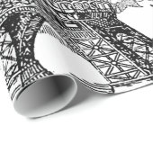 Eiffeltorenkollage Cadeaupapier (Rol Hoek)