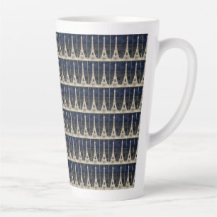 Eiffeltorenpatroon Latte Mok