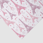 Eiffeltorens en -harten tissuepapier (Detail)