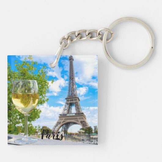 Eiffeltorenschotglas Sleutelhanger (Achterkant)