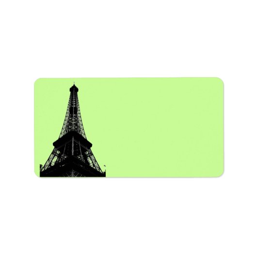 Eiffeltower - adreslabel etiket (Voorkant)