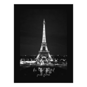 Eiffeltower bij acht fotografische afdrukken foto afdruk