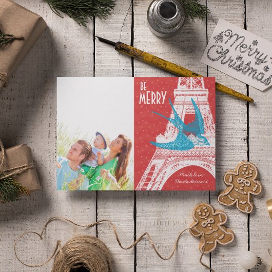  Eiffeltower - kerstkaart