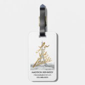 Eiffeltower met Gold-certificering Bagagelabel (Achterkant verticaal)