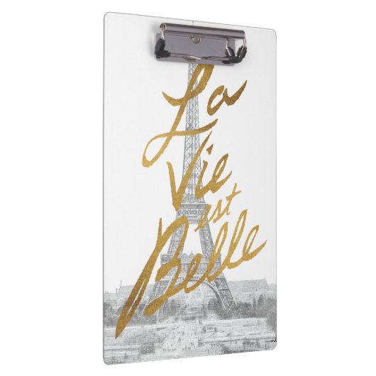 Eiffeltower met Gold-certificering Klembord (Rechts)