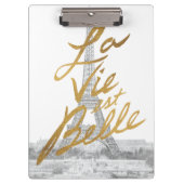 Eiffeltower met Gold-certificering Klembord (Voorkant)