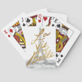 Eiffeltower met Gold-certificering Pokerkaarten (Achterkant)