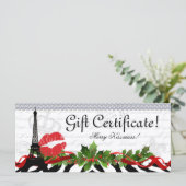 Eiffeltower met kerstcadeau voor Salon (Staand voorkant)