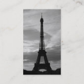 Eiffeltower-oprolkaarten Contactkaartje (Achterkant)