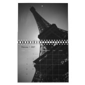 Eiffeltower voor zwart-wit Parijs Kalender (Feb 2027)