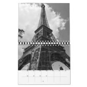 Eiffeltower voor zwart-wit Parijs Kalender (Mar 2027)