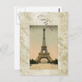  Eiffeltowerkunst Briefkaart (Voorkant / Achterkant)