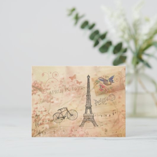  Eiffeltowerkunst Briefkaart (Staand voorkant)