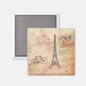 Eiffeltowerkunst Magneet (Voorkant / Achterkant)