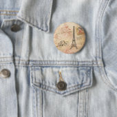 Eiffeltowerkunst Ronde Button 5,7 Cm (In situ)