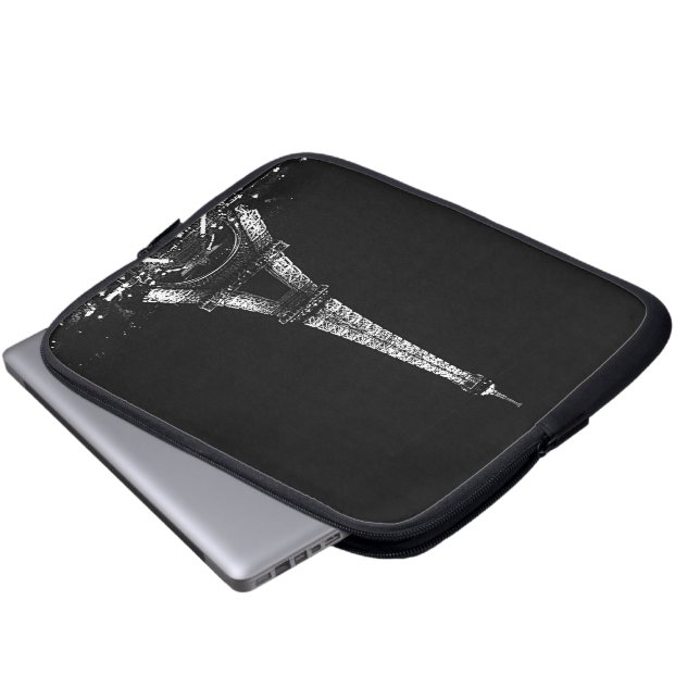 Eiffeltowerlaptophoes Laptop Sleeve (Voorkant onderkant)
