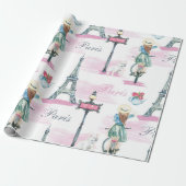 Eiffeltowerwerkpapier Cadeaupapier (Uitgerold)