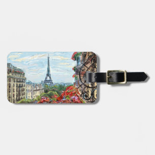 Eiffer Tower Paris Frankrijk Bagagelabel