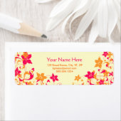 Eigen adres Joan3 Floral Border Label (Insitu)