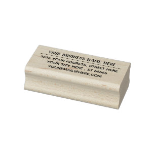 Eigen adres Naam E-mail Business Rubber Stempel