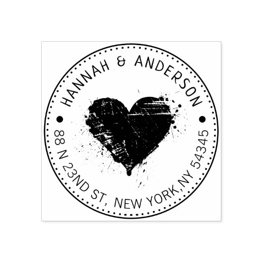 Eigen adres Rubber Stempel (Afrduk)