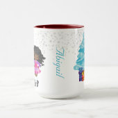 Eigen Afrikaans-Amerikaanse danseres kerstfeest Mok (Midden)