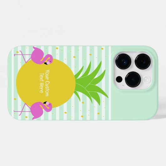 Eigen anananasontsteking Case-Mate iPhone case (Achterkant (horizontaal))