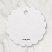 Eigen baasje babymeisje Bedankt Gold Bedankjes Labels (Achterkant)