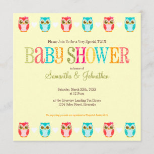 Eigen baby - Een van elk! Twins Shower-uitnodiging Kaart